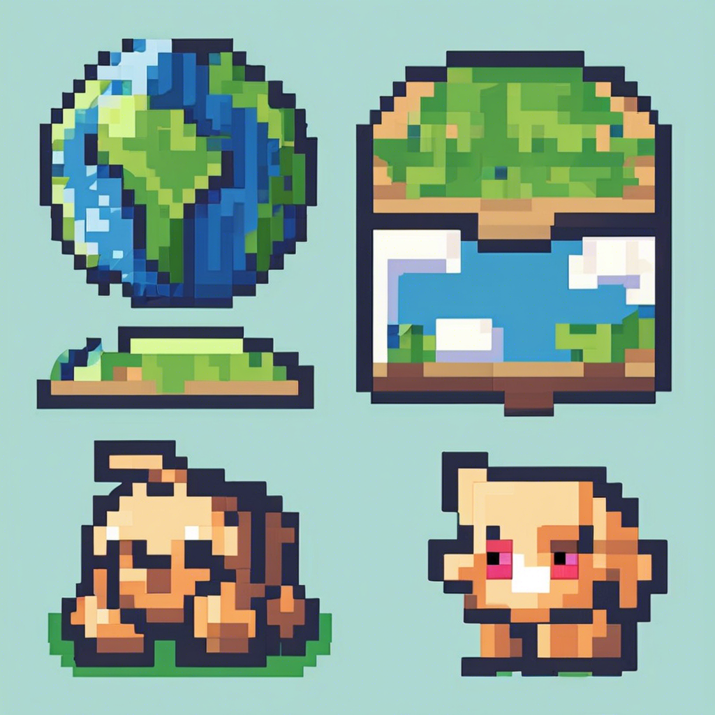Super cute earth icon