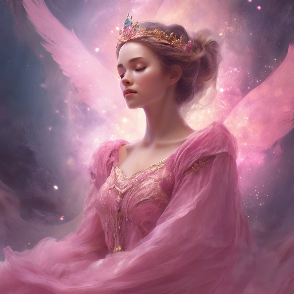 png background  princess in pink