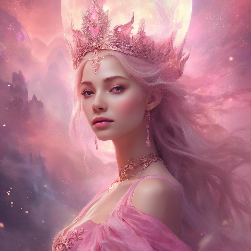 png background  princess in pink