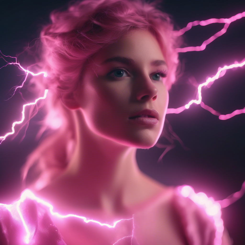 Pink Princess made of lightning