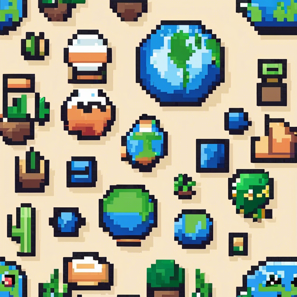 Super cute earth icon