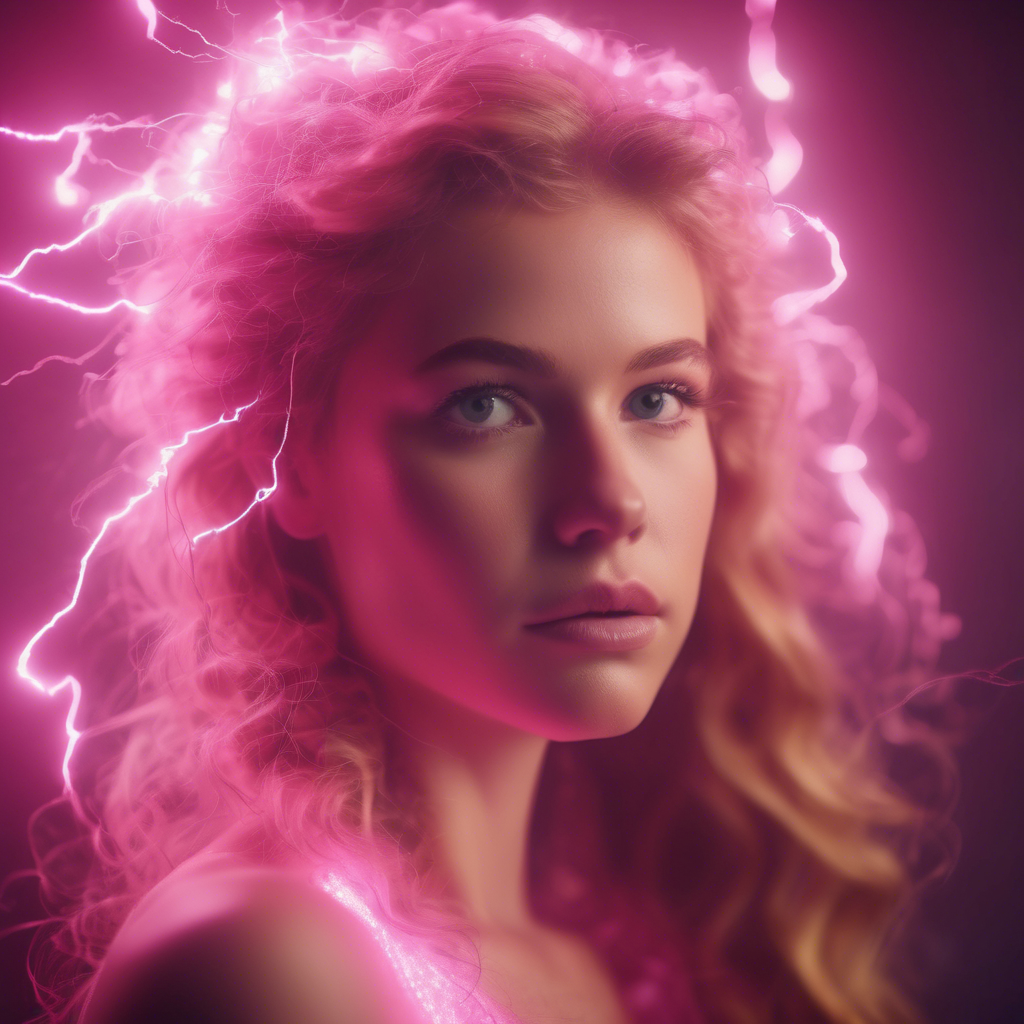 Pink Princess made of lightning