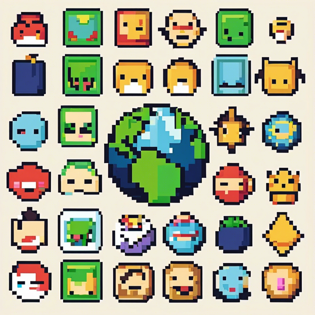 Super cute earth icon