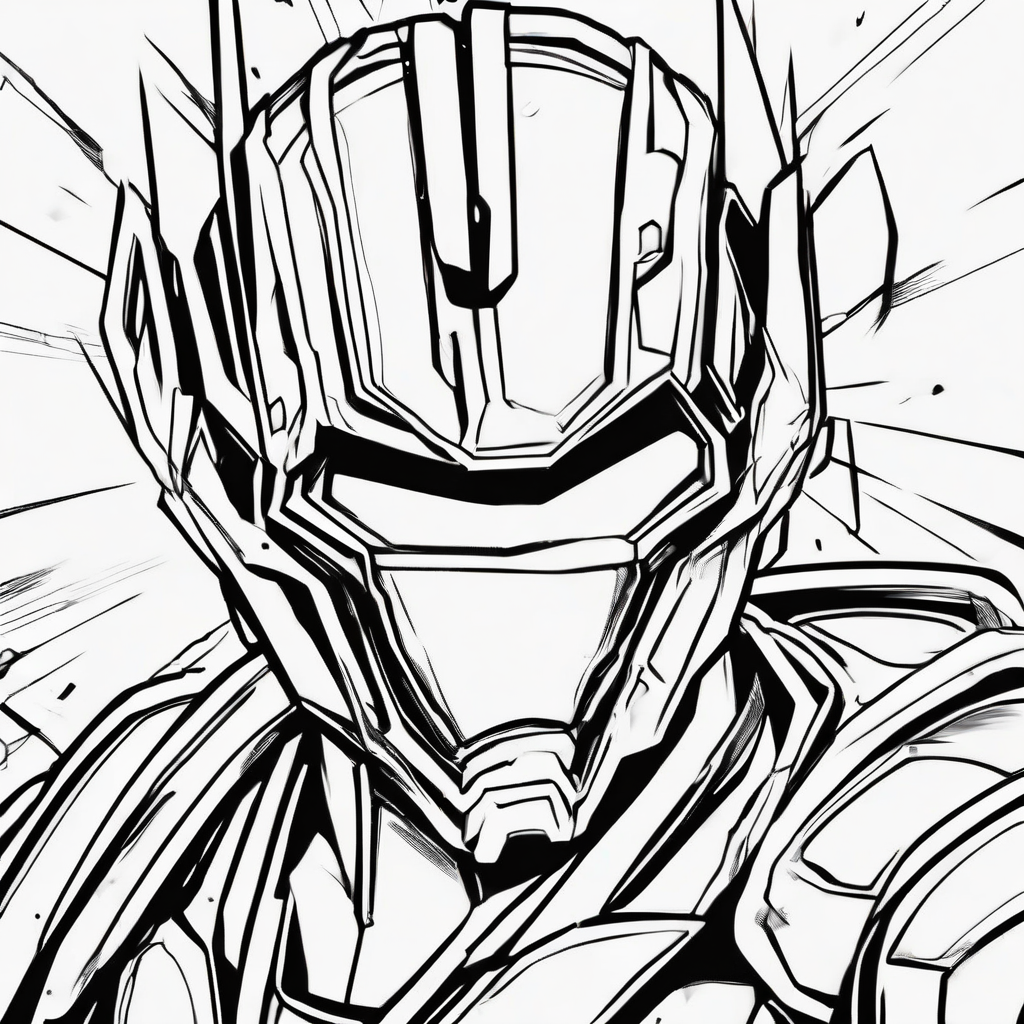 cpu black and white coloring book style