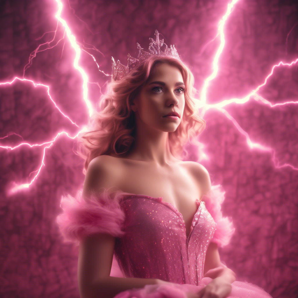 Pink Princess made of lightning