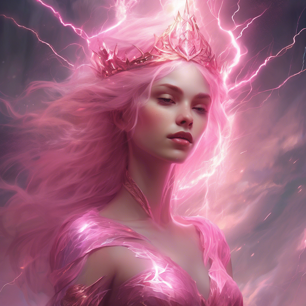 Pink Princess made of lightning