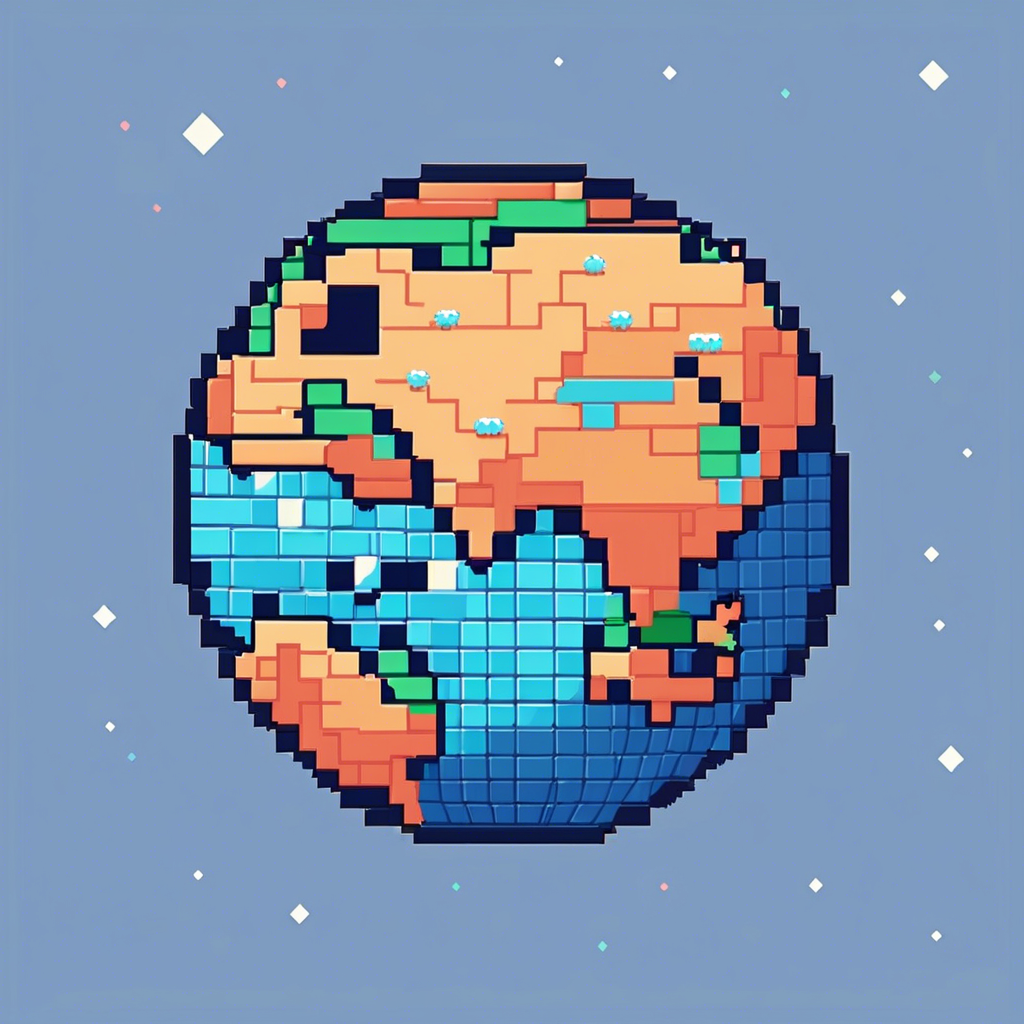 Super cute earth icon