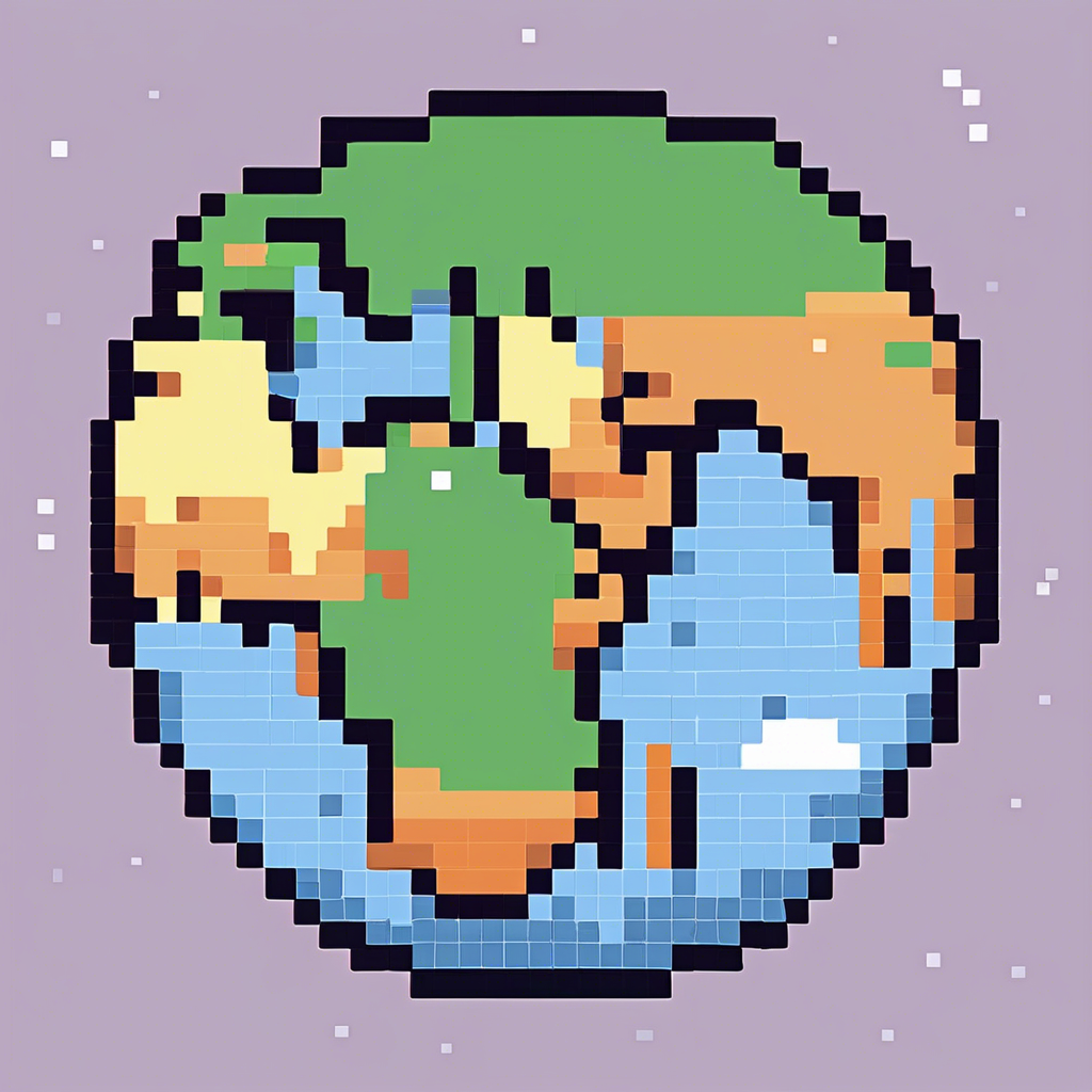 Super cute earth icon