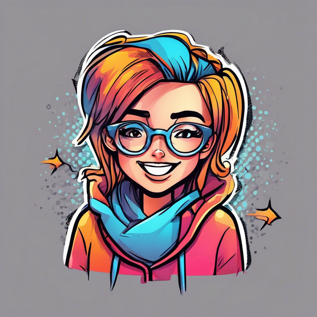 Cute happy social media marketing chat icon