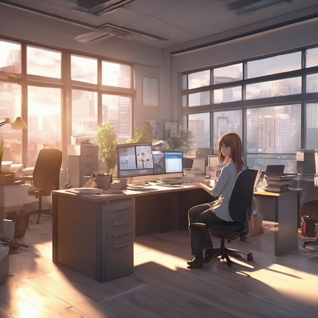 16k hd high quality photorealistic of people working in a office