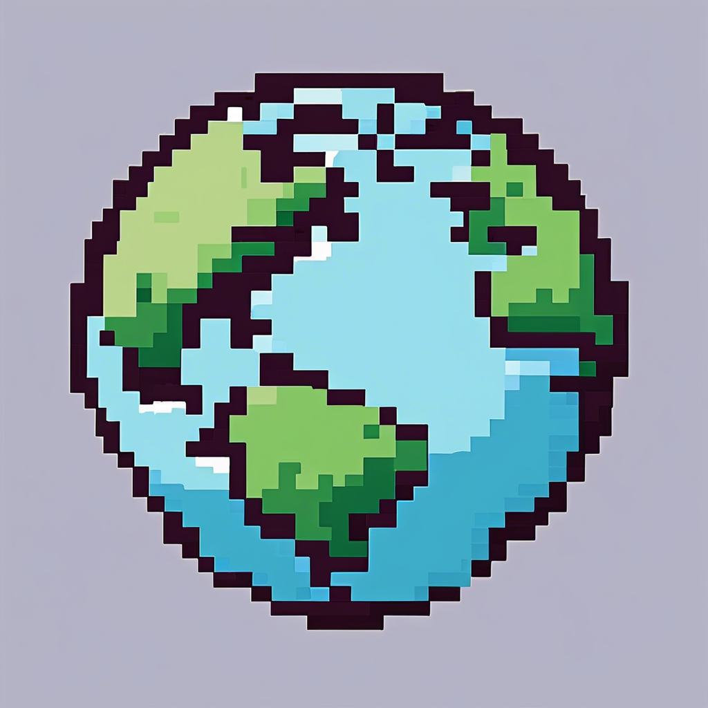 Super cute earth icon