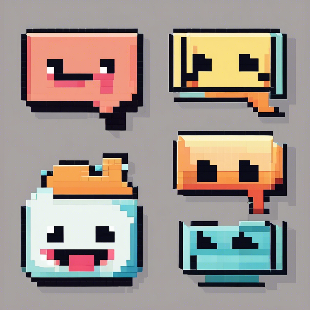 Cute happy chat bubble face