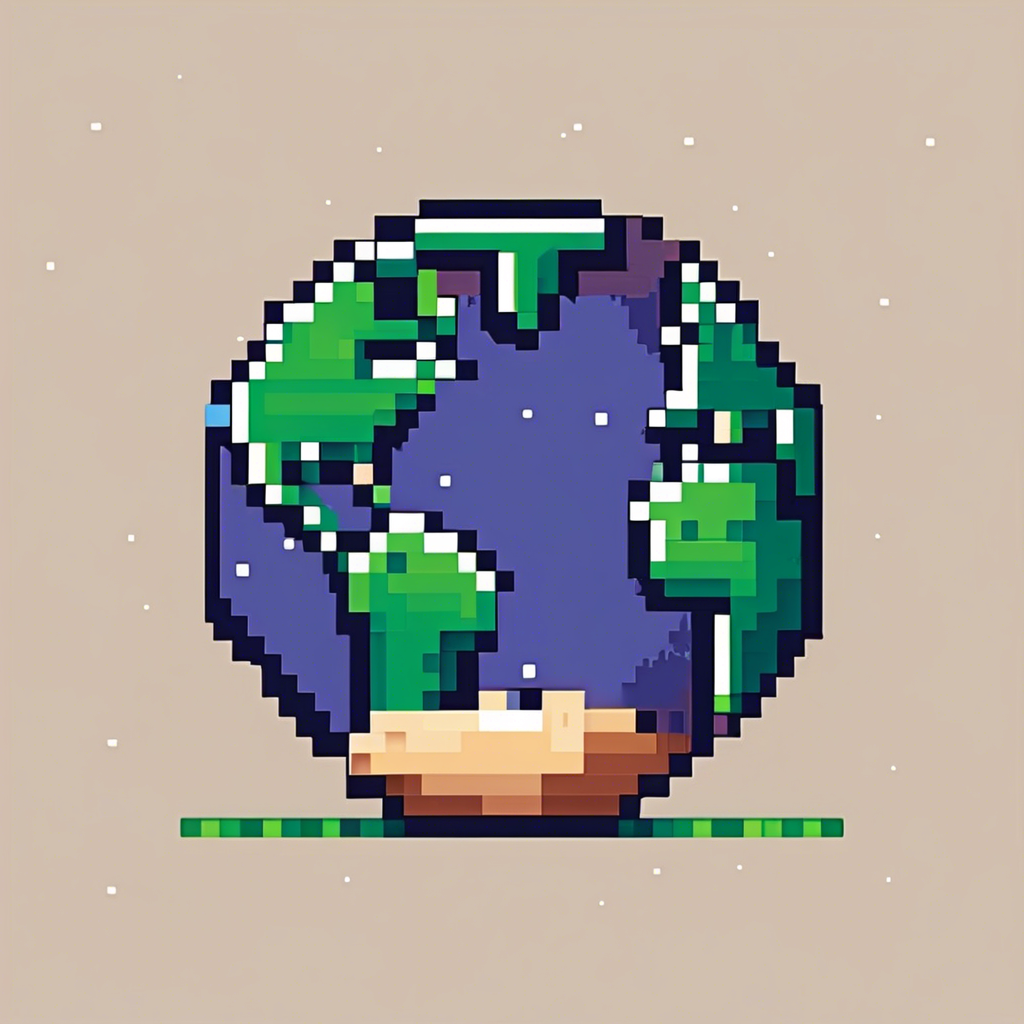 Super cute earth icon