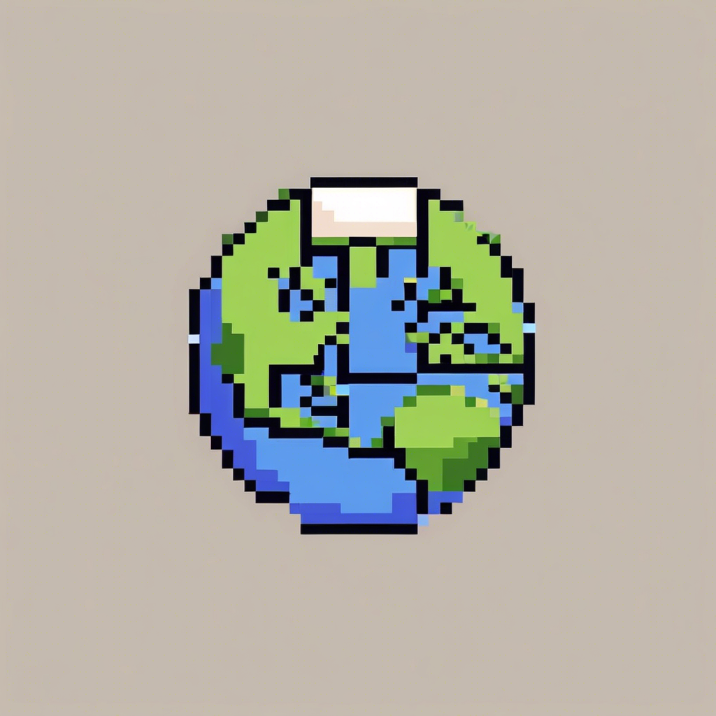 Super cute earth icon