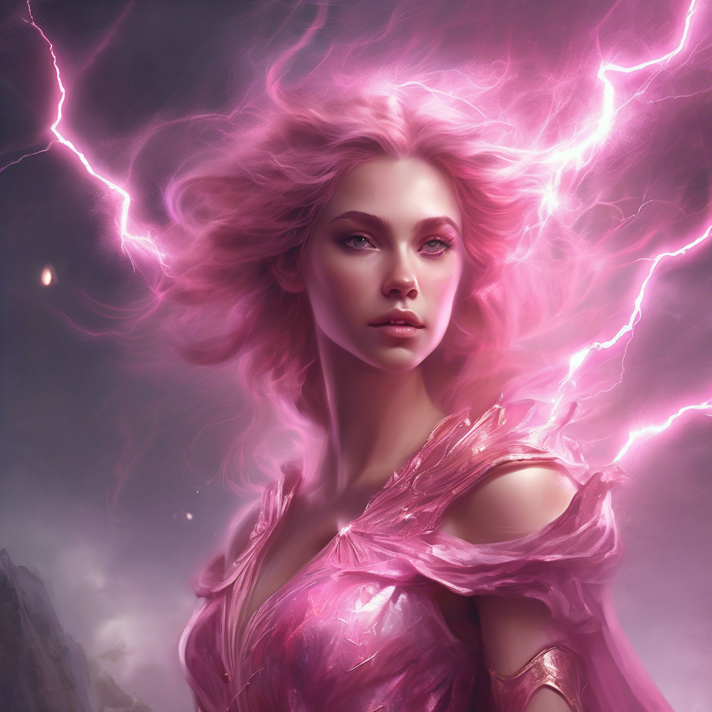 Pink Princess made of lightning