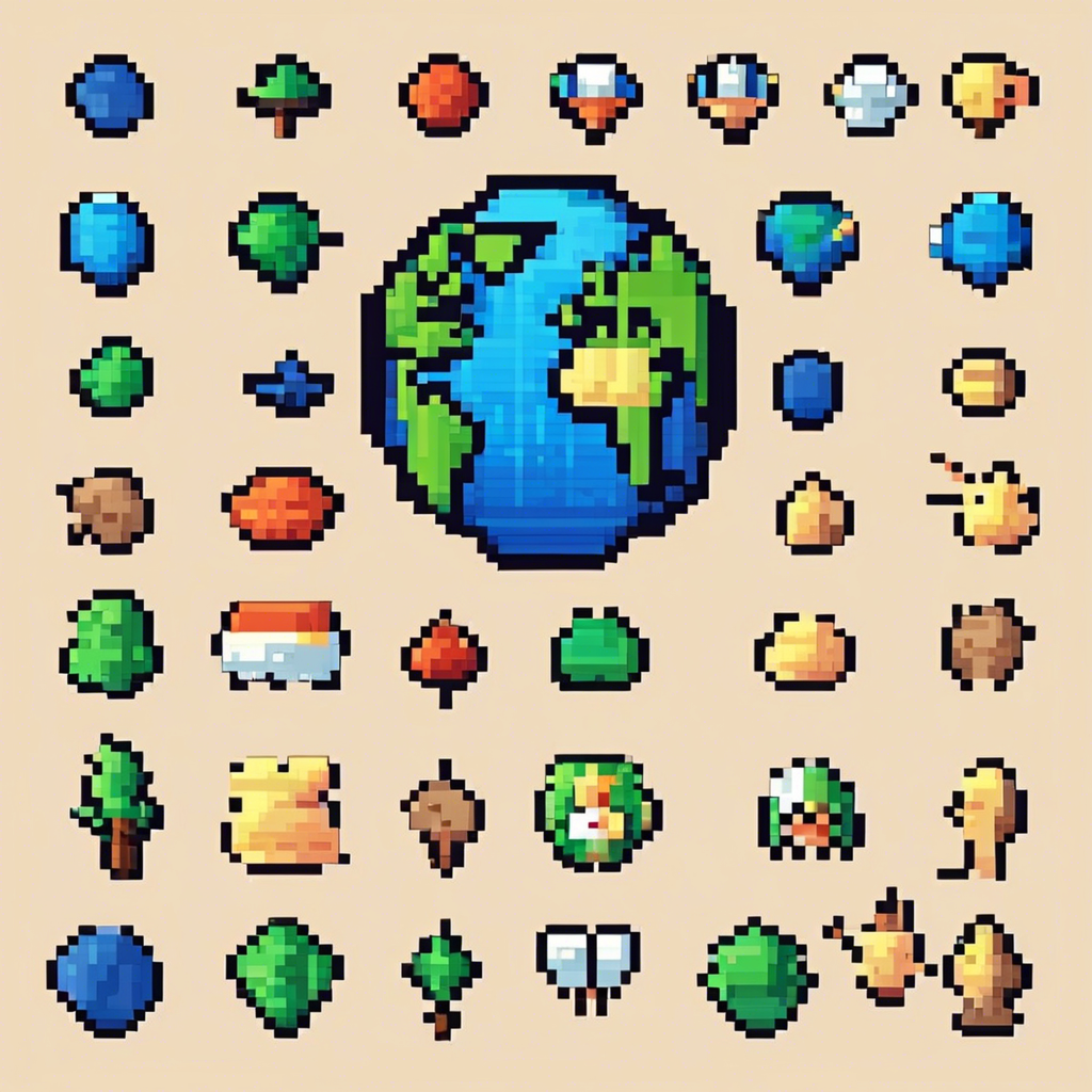 Super cute earth icon