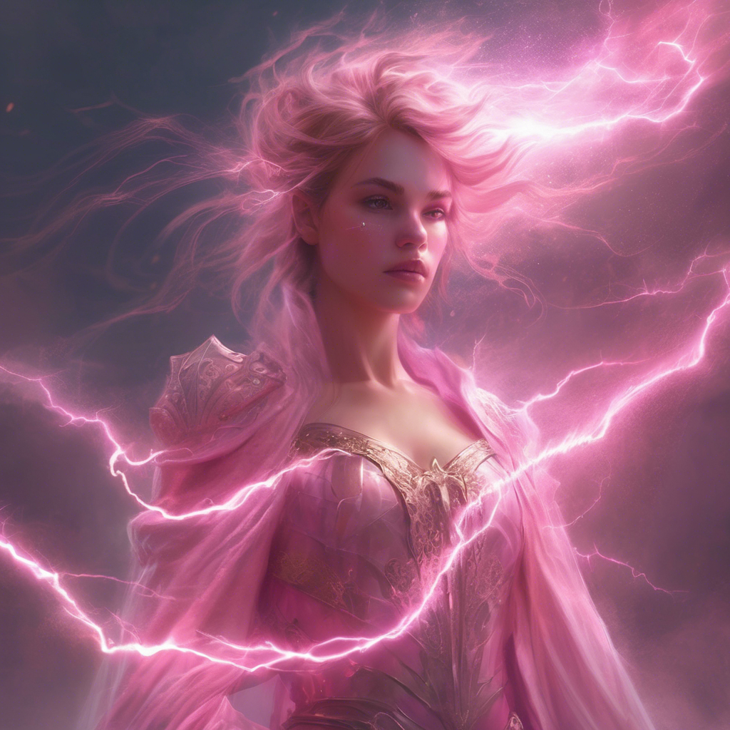 Pink Princess made of lightning