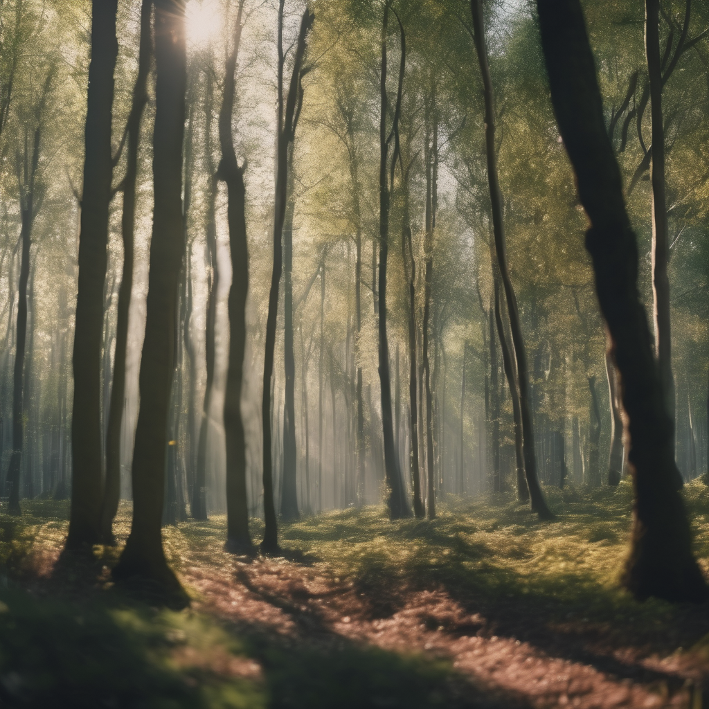 Hyperrealsitic forrest 16k sunny