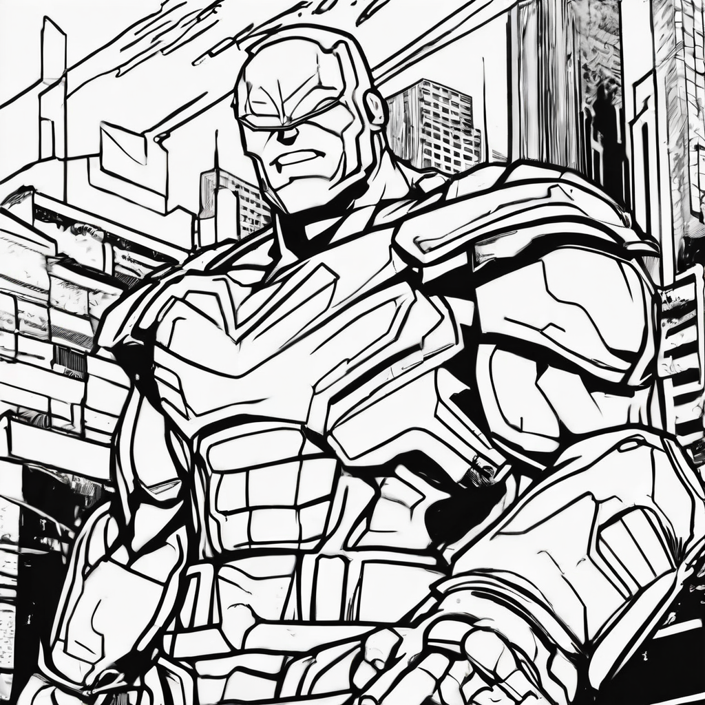 cpu black and white coloring book style