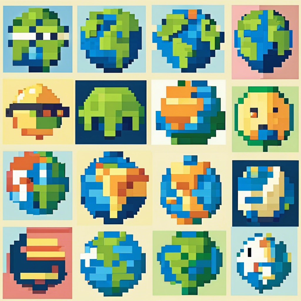 Super cute earth icon