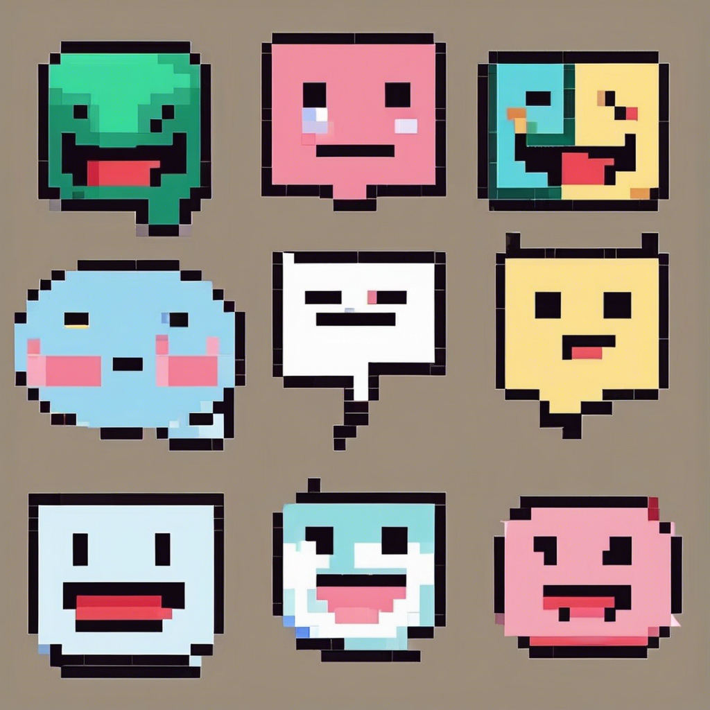 Cute happy chat bubble face