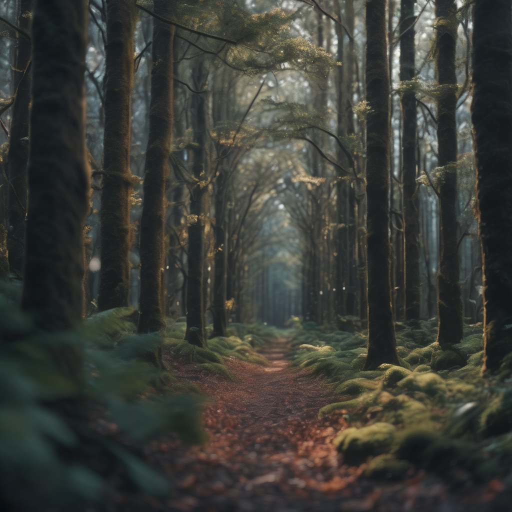 Hyperrealsitic forrest