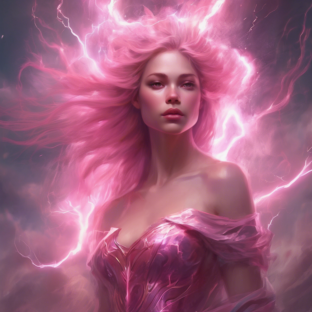 Pink Princess made of lightning