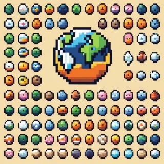 Super cute earth icon