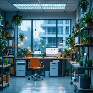 16k hd high quality photo realistic office withj people working