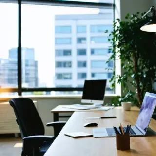 16k hd high quality photo realistic office withj people working