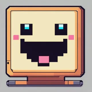 Cute happy chat bubble face