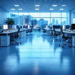 16k hd high quality photo realistic office withj people working