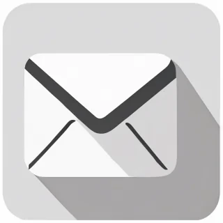 Telegram icon with a solid white background