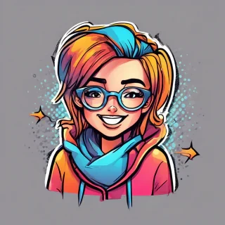 Cute happy social media marketing chat icon