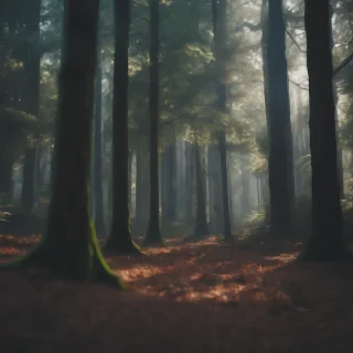 Hyperrealsitic forrest