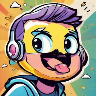 Cute happy social media marketing chat icon