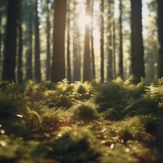 Hyperrealsitic forrest 16k sunny