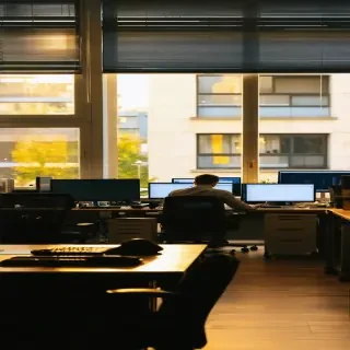 16k hd high quality photo realistic office withj people working