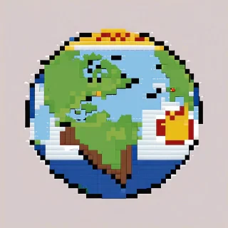 Super cute earth icon