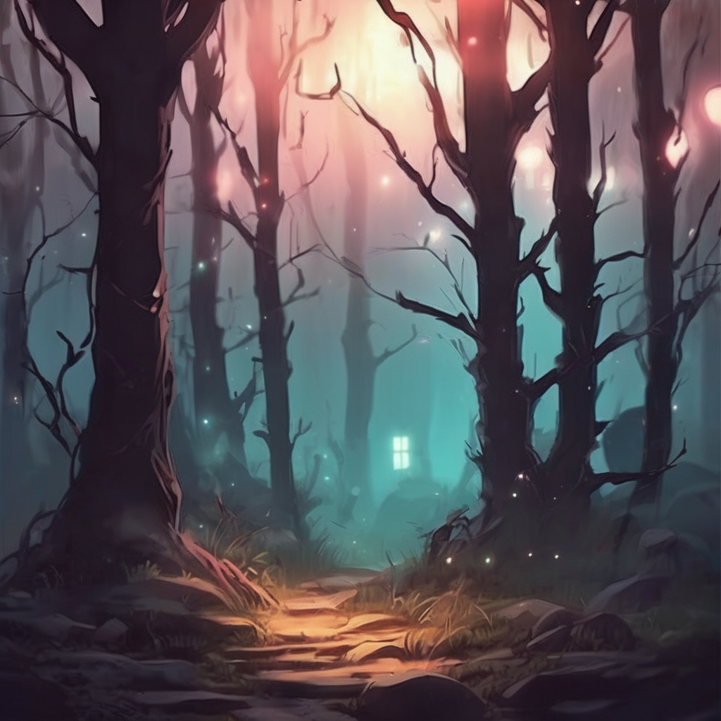 spooky but cute forest
