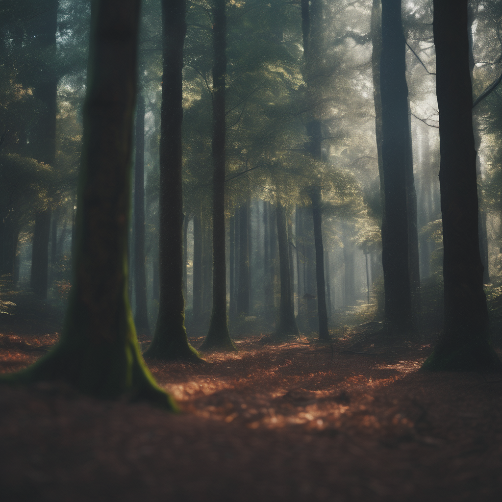 Hyperrealsitic forrest