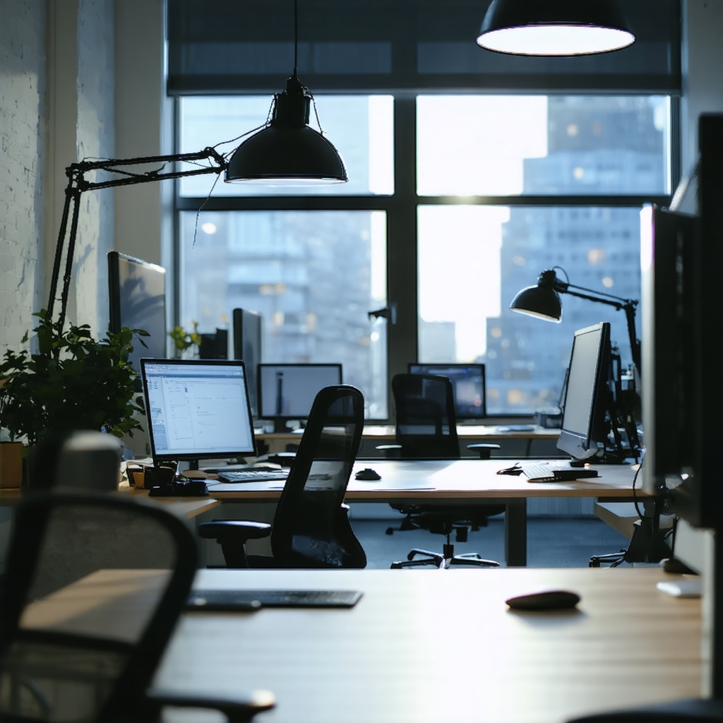 16k hd high quality photo realistic office withj people working